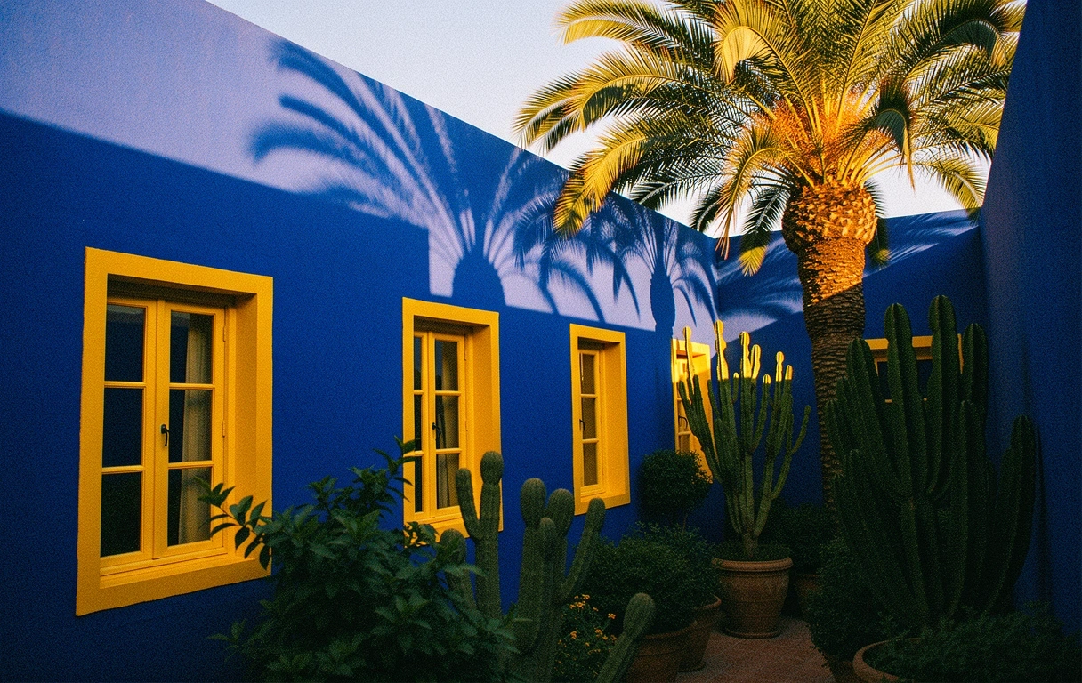 Coucher de soleil au jardin