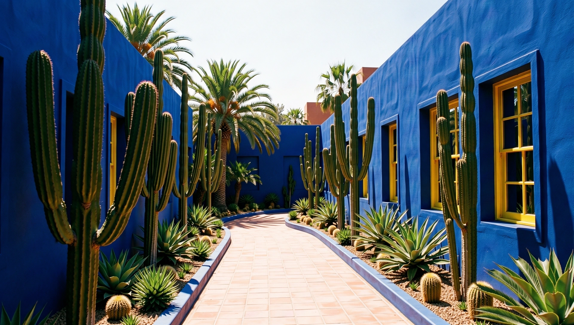 Détail architectural du Jardin Majorelle